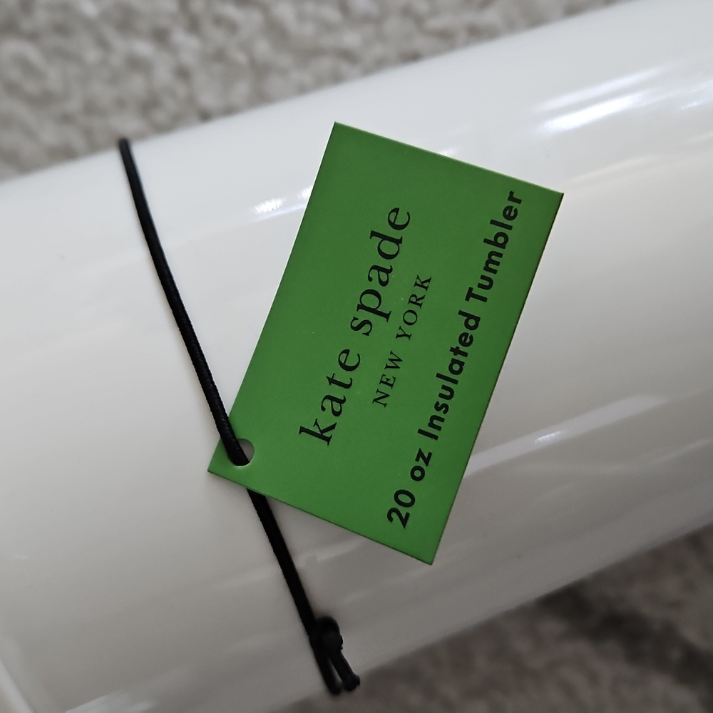 kate spade 20oz Insulated White and Gold Bridal Tumbler - Picture 3 of 4